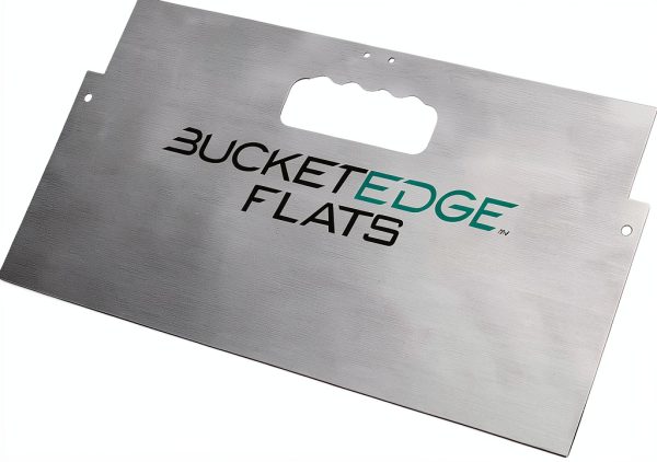 Bucket Edge Flats 23 Inch 5-Pack Bucket Tools Heavy Duty Silver Edger-0