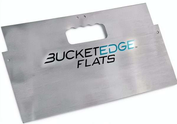 Bucket Edge Flats 23 Inch 5-Pack Bucket Tools Heavy Duty Silver Edger-2