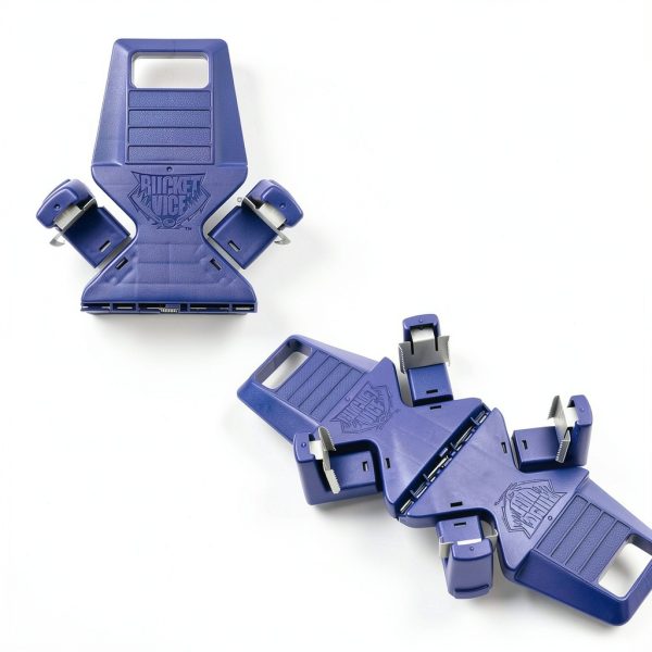 Bucket Vice 5-Gallon Gripper by Ideastream Blue Foldable Steel Grip-4